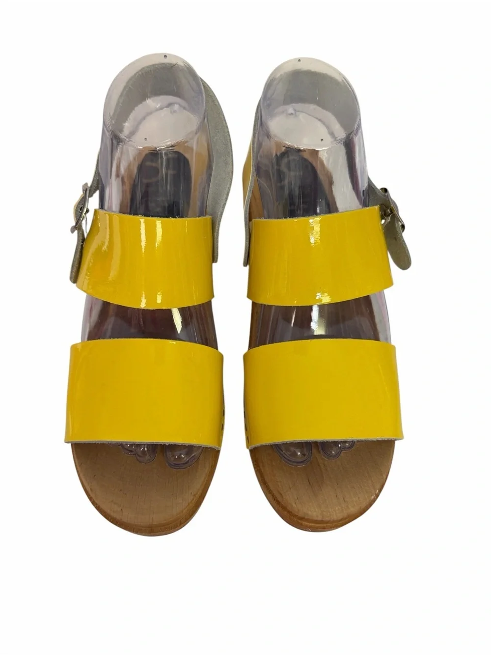 Cape Clogs Yellow Patent Leather Slingback Sandal